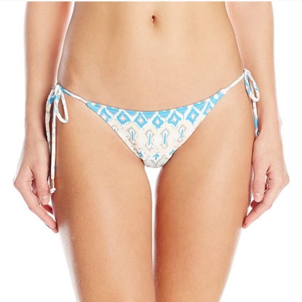 Eberjey Beached Blues Kate Bikini Bottom Sz L NWT